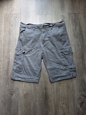 Element Men's Gray Cargo Shorts with Utility Pockets